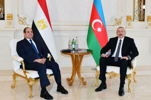 Azərbaycan və Misir prezidentlərinin təkbətək görüşü olub